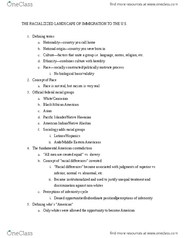 SOCIOL 244 Lecture Notes - Heredity, Bhagat Singh thumbnail