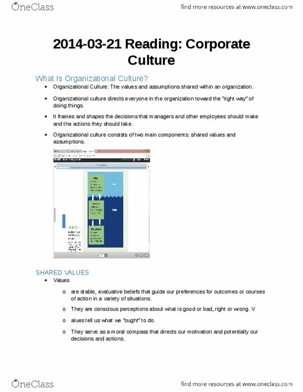 MGM102H5 Chapter Notes -Counterculture Of The 1960S, Organizational Culture, Onboarding thumbnail