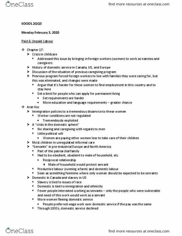SOCIOL 2QQ3 Lecture Notes - Lecture 5: Permanent Residency In Canada, Problem Solving thumbnail