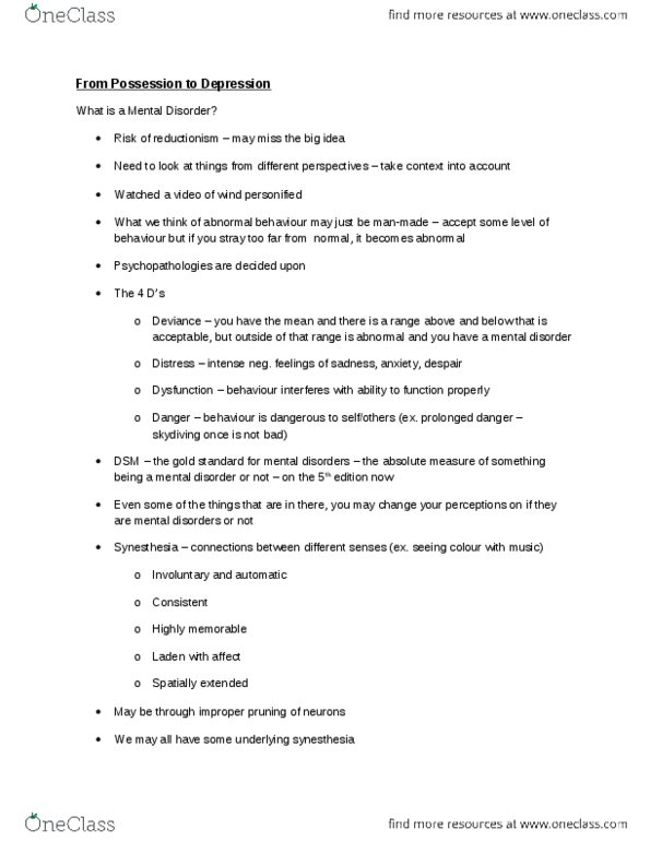 PSYCH 1XX3 Lecture Notes - Table Tennis, Synesthesia, Color Blindness thumbnail