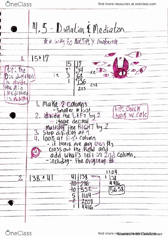 MGF 1107 Chapter 4: Section 5 Duplation & Multiplication thumbnail