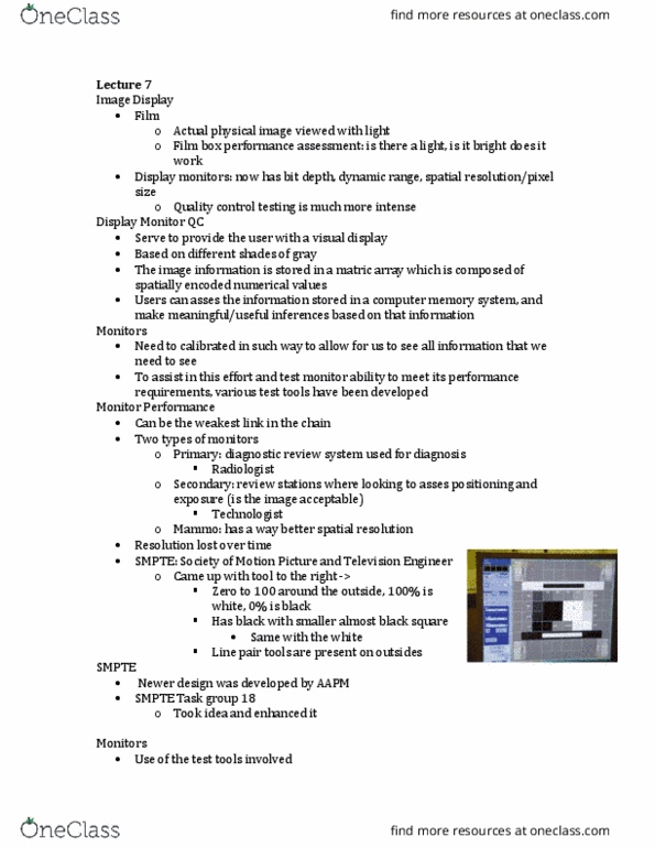 MEDRADSC 3H03 Lecture Notes - Lecture 7: Task Force, Quality Control, Alarp thumbnail