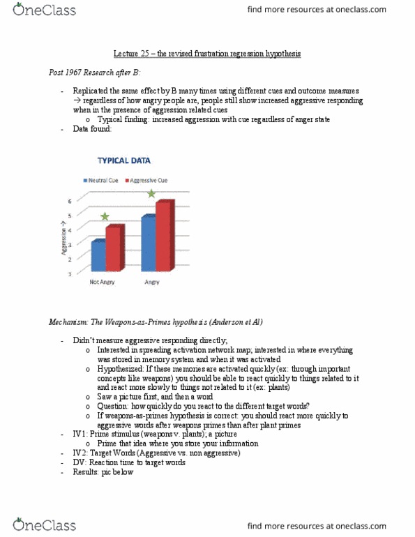 PSYCH 2C03 Lecture Notes - Lecture 25: Spreading Activation, Mental Chronometry, Sex In Film thumbnail