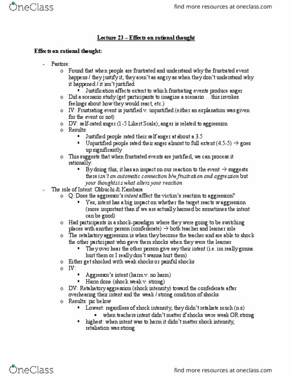 PSYCH 2C03 Lecture Notes - Lecture 23: Likert Scale thumbnail