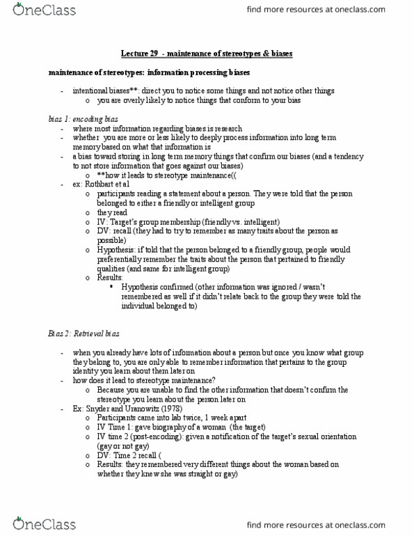 PSYCH 2C03 Lecture Notes - Lecture 29: Long-Term Memory, Subtyping thumbnail