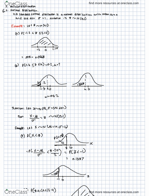 MGEB11H3 Lecture Notes - Lecture 8: Xm Satellite Radio, Normal Distribution, Percentile thumbnail