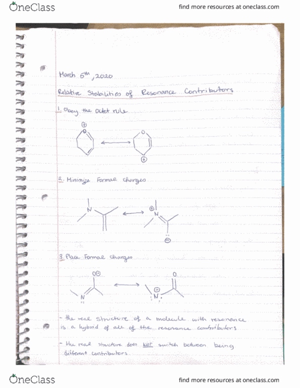 CHEM 123 Lecture Notes - Lecture 18: Weighted Arithmetic Mean, Octet Rule cover image