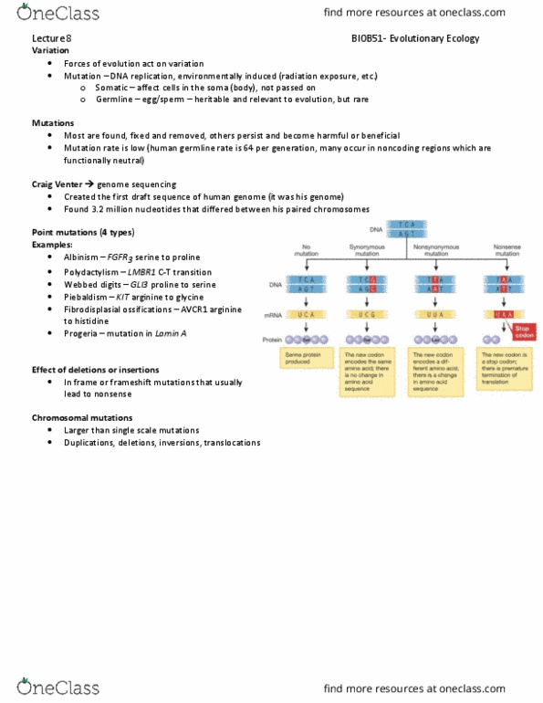 BIOB51H3 Lecture Notes - Lecture 8: Craig Venter, Lmbr1, Fibroblast Growth Factor Receptor thumbnail