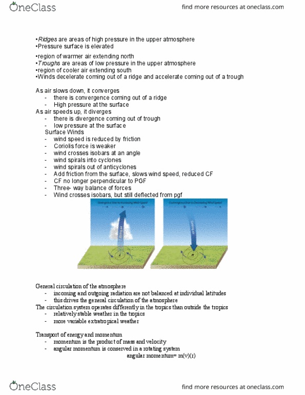 GGR214H5 Lecture Notes - Lecture 13: Coriolis Force, Intertropical Convergence Zone, Westerlies thumbnail