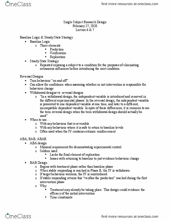 SOCSCI 2UR3 Lecture Notes - Lecture 6: Dependent And Independent Variables, Confounding thumbnail