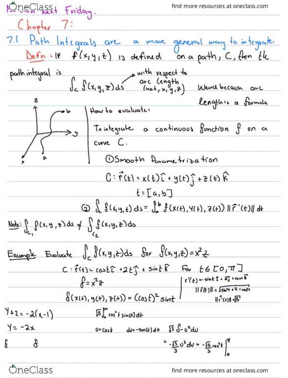 M 427L Lecture 14: Vector Calc Oct 18, 2019 thumbnail