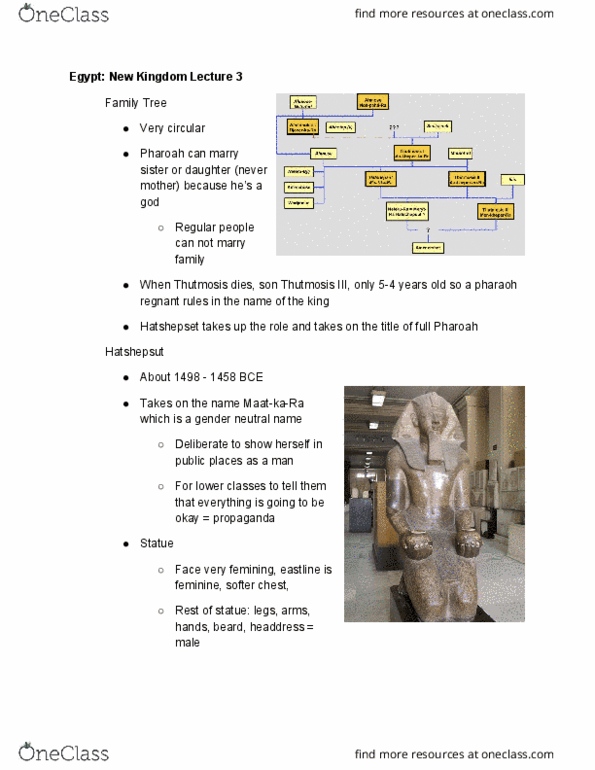 ART-2030 Lecture Notes - Lecture 61: Thutmose Iii, Hatshepsut thumbnail