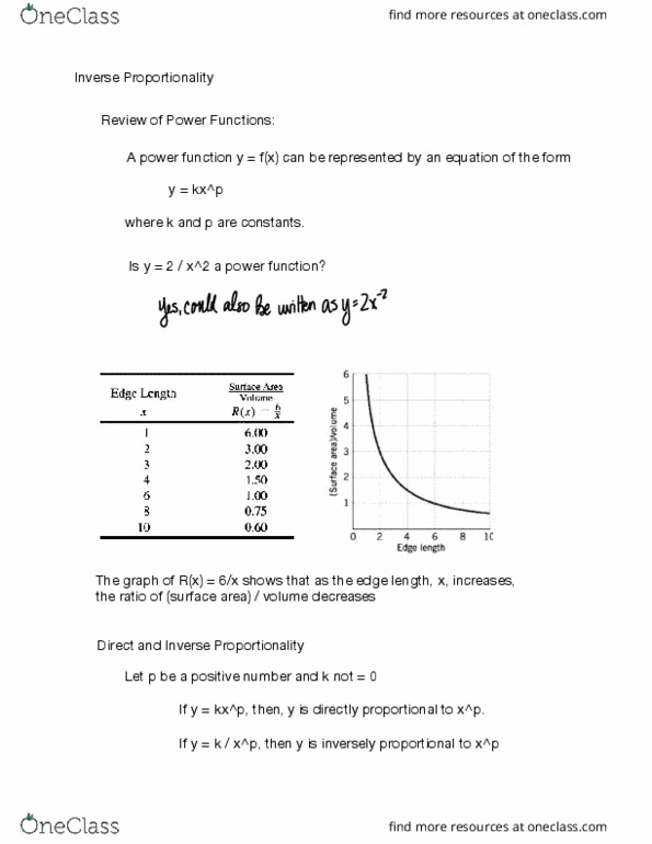 MAT-1020 Lecture 33: Inverse Proportionality thumbnail