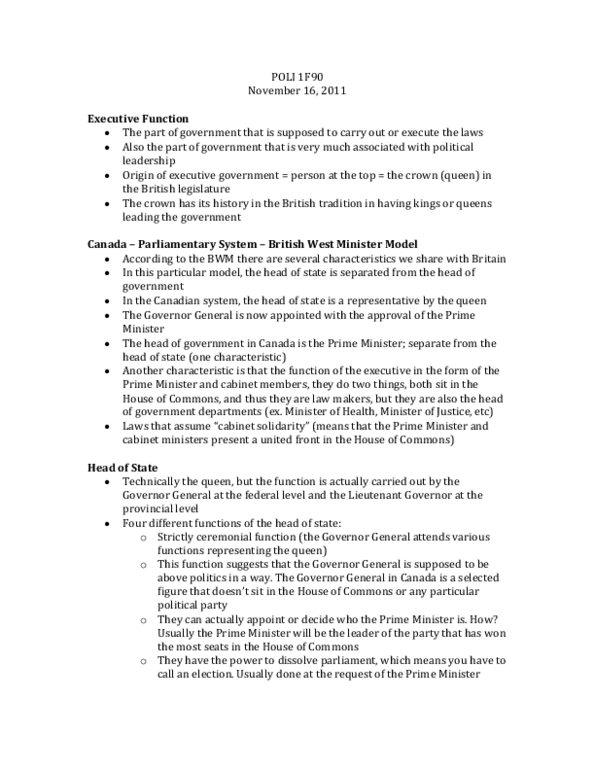 POLI 1F90 Lecture Notes - Union Of Armed Struggle, Wwzy thumbnail