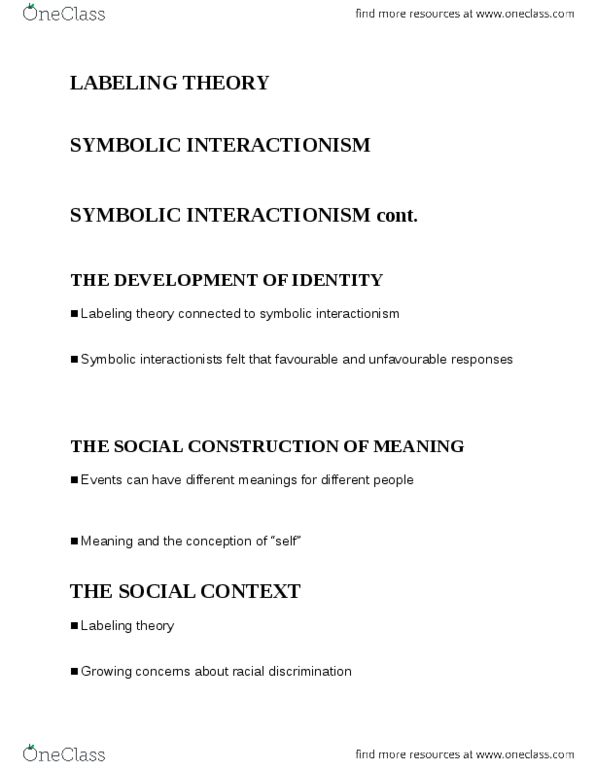 CRIM 104 Lecture Notes - Conflict Theories, Process Theory, Juvenile Delinquency thumbnail