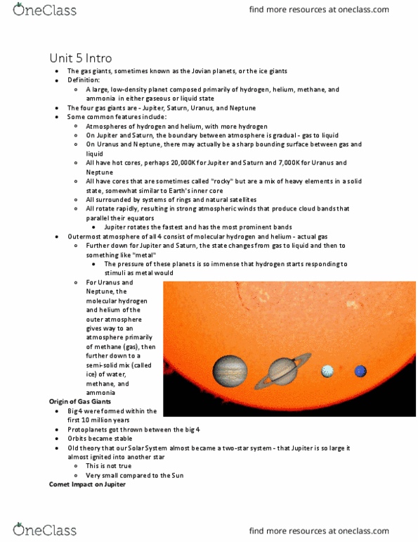 Earth Sciences 1086F/G Chapter Notes - Chapter 5: Stellar Atmosphere thumbnail