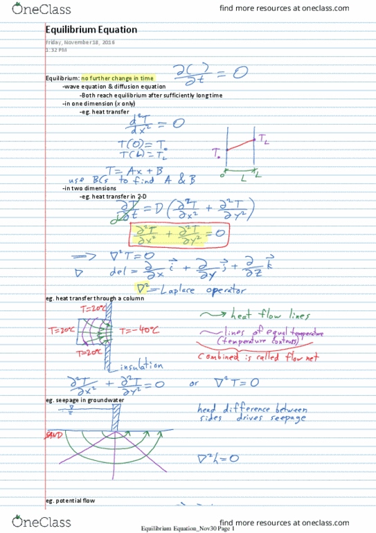 CIV E395 Lecture Notes - Lecture 9: Potential Flow, Lu Decomposition, Boundary Value Problem thumbnail