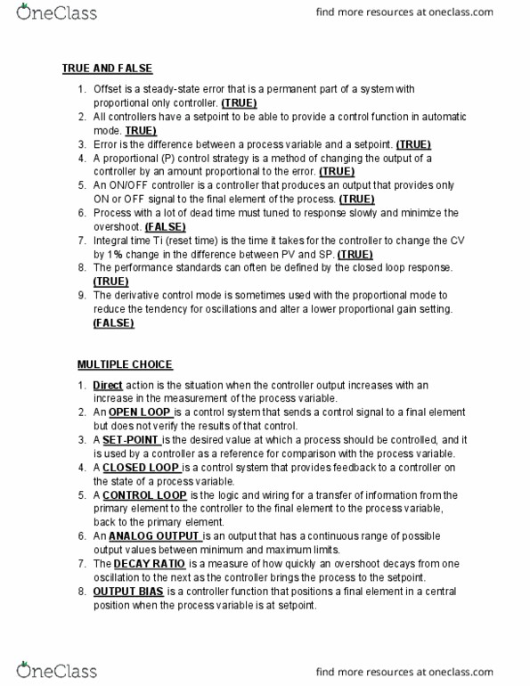 ELEC 251 Lecture Notes - Lecture 2: Process Variable, Kolmogorov Space thumbnail