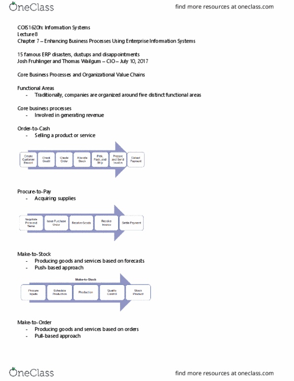 COIS 1620 Lecture Notes - Lecture 8: The Comics Curmudgeon, Business Process, Financial Statement thumbnail