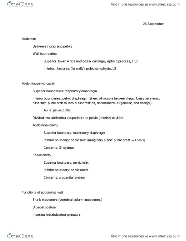 BMS 301 Lecture Notes - Lumbar Arteries, Inguinal Hernia, Inguinal Ligament thumbnail