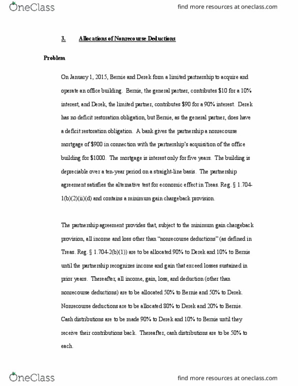 TAX 9900 Lecture Notes - Lecture 32: Cash Flow thumbnail