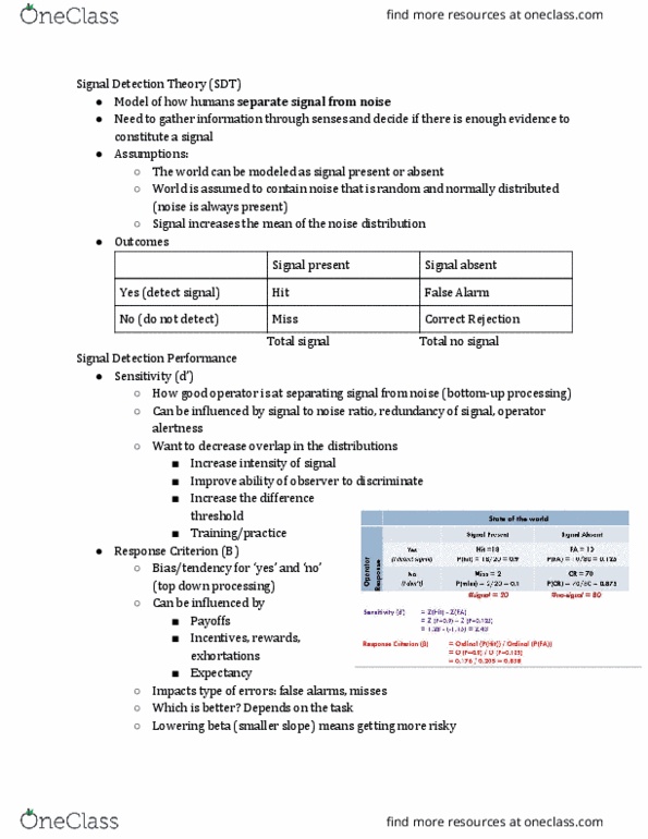 IOE 333 Lecture Notes - Lecture 21: Detection Theory thumbnail