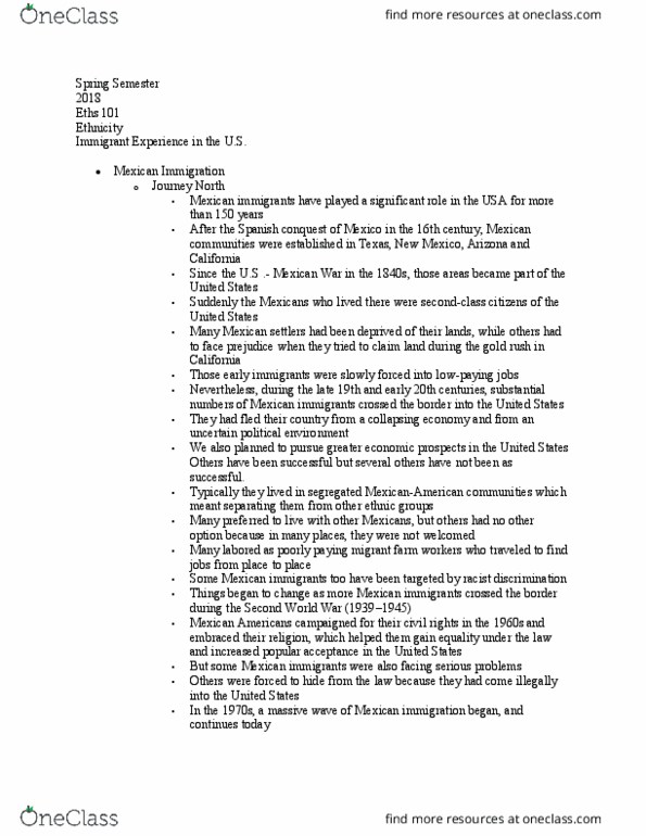 ETHS 101 Lecture Notes - Lecture 2: Eths, Quetzalcoatl thumbnail