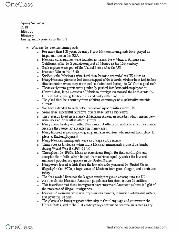 ETHS 101 Lecture Notes - Lecture 22: California Gold Rush, Eths, Quetzalcoatl thumbnail