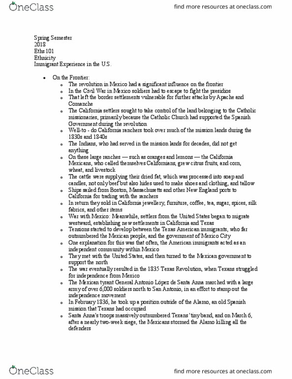 ETHS 101 Chapter Notes - Chapter 3: Eths, Tallow, Tyrant thumbnail