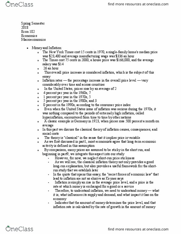 ECON 102 Lecture Notes - Lecture 20: Nominal Rigidity, Nominal Interest Rate thumbnail