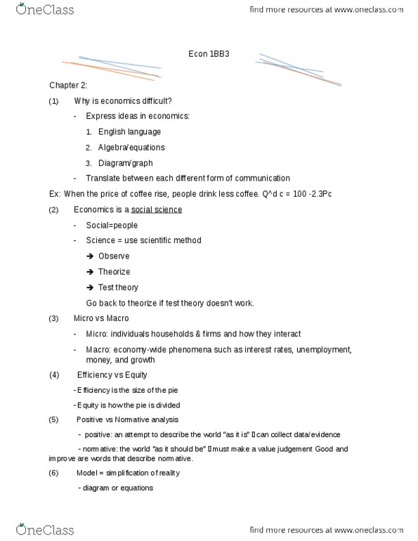 ECON 1BB3 Lecture Notes - Natural Experiment, Scientific Method thumbnail