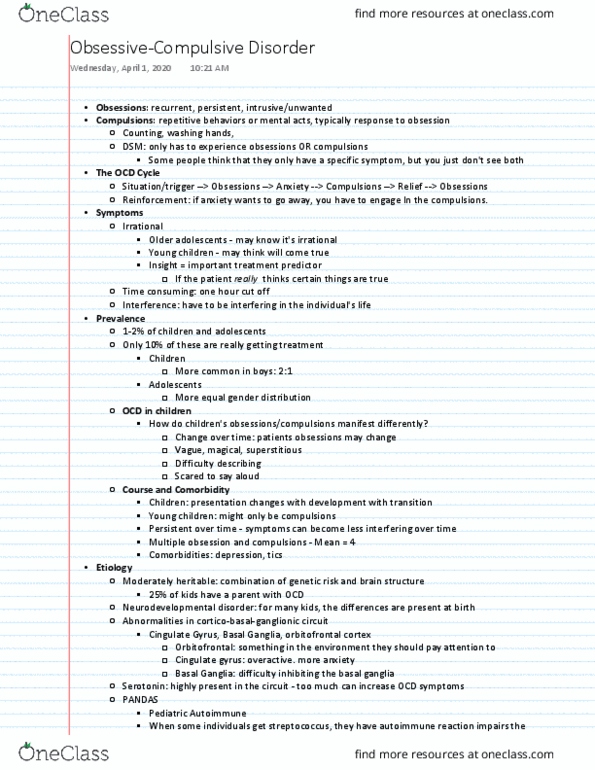 PSYC 3034 Lecture 11: Psyc - OCD thumbnail