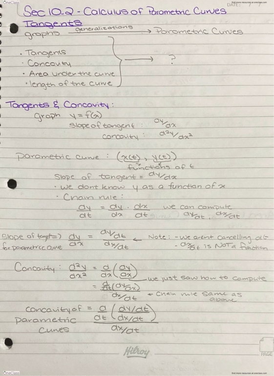 Calculus 1501A/B Lecture 51: Apr 6, Doc 1 cover image