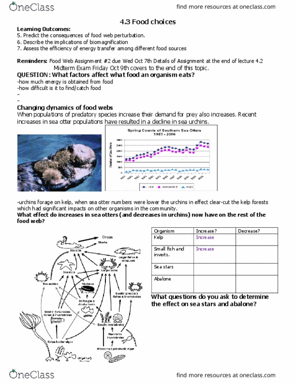 BIOL 111 Lecture Notes - Lecture 4: Abalone, Biomagnification, Organism thumbnail