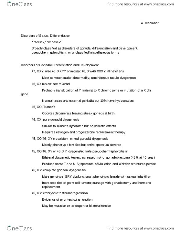 BMS 460 Lecture Notes - Trenbolone, Hirsutism, Median Eminence thumbnail