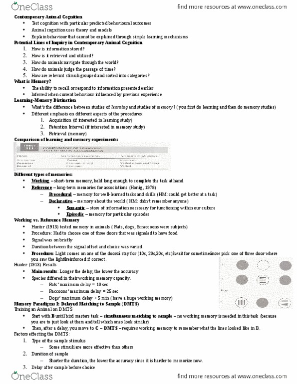 PSYCO381 Lecture Notes - Key 2, Red Color, Fear Conditioning thumbnail