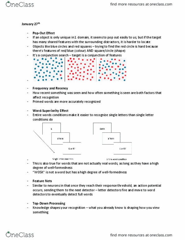 PSYC 2650 Lecture Notes - Lecture 1: Visual Search, Sensory Analysis thumbnail