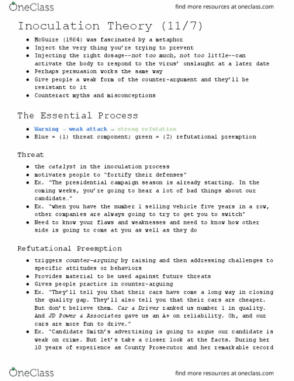 COMM 89 Lecture Notes - Lecture 16: Church Attendance, Social Learning Theory, People Tv thumbnail