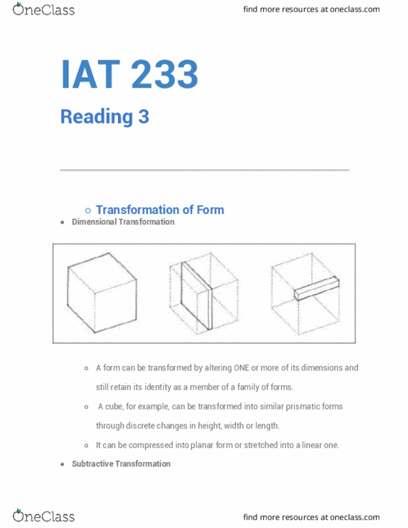 IAT 233 Chapter Notes - Chapter 3: Geometric Shape, Polygonal Chain, Polyhedron thumbnail