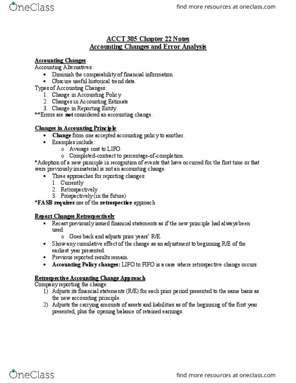 ACCT 305 Lecture Notes - Lecture 22: Financial Statement, Retained Earnings, Accrued Interest thumbnail
