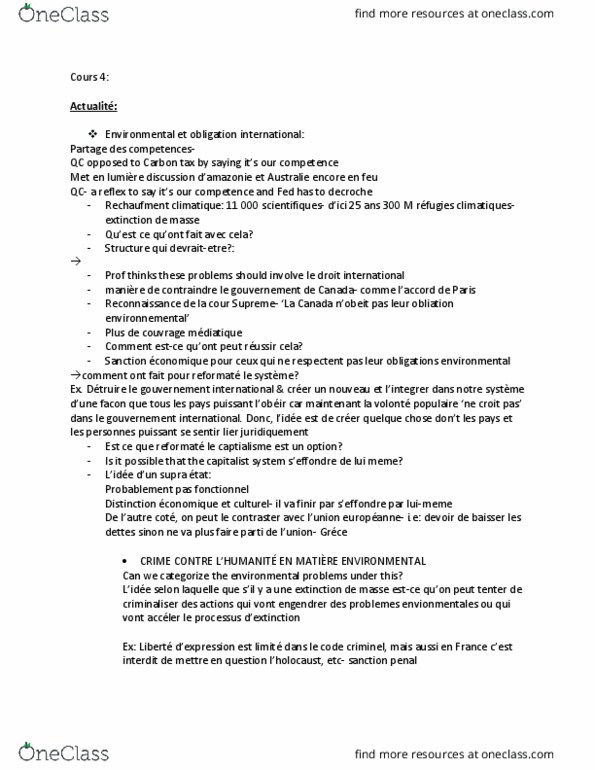 DRT 1502 Lecture Notes - Lecture 4: Le Droit, Carbon Tax, Girdle thumbnail