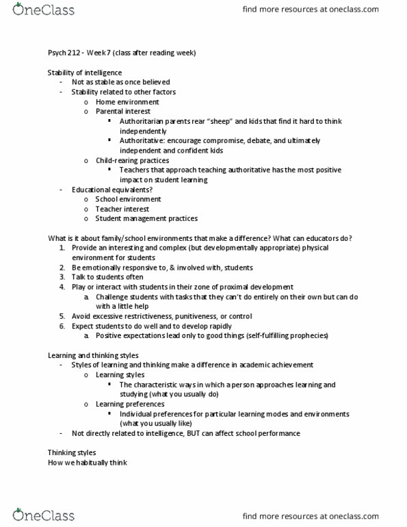 PSYCH291 Lecture Notes - Psych, Universal Grammar, Individualized Education Program thumbnail