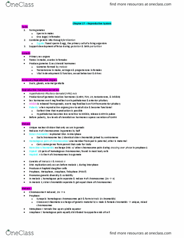 BLG 10A/B Lecture Notes - Lecture 27: Sister Chromatids, Anterior Pituitary, Activin And Inhibin thumbnail