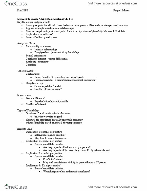 Kinesiology 2292F/G Lecture Notes - Lecture 8: Achievement Orientation thumbnail