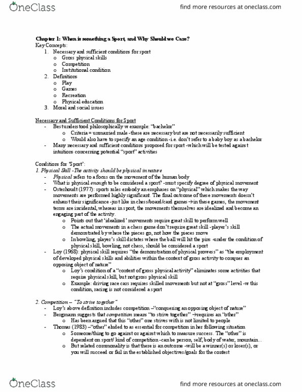 Kinesiology 2292F/G Chapter Notes - Chapter 1: Representational State Transfer, Whistle Rymes, Paracosm thumbnail
