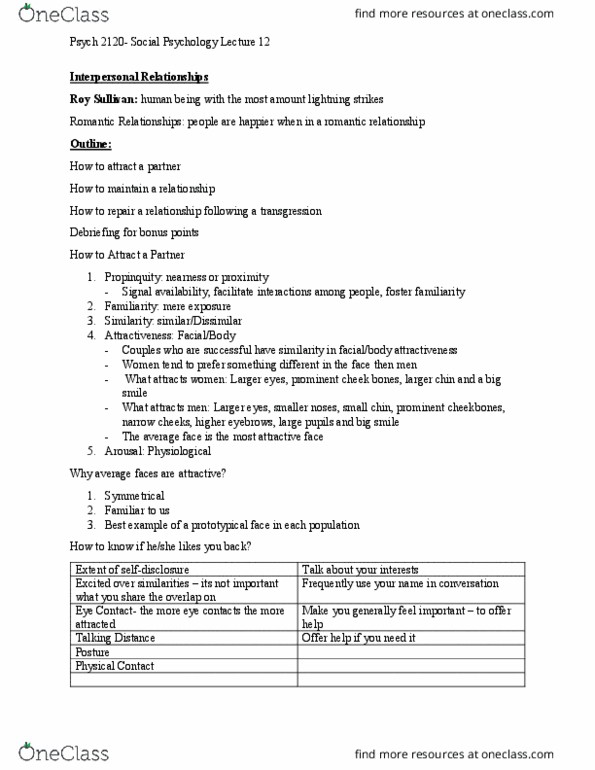 PSYC 2120 Lecture Notes - Lecture 12: Roy Sullivan, Mydriasis, Lightning thumbnail