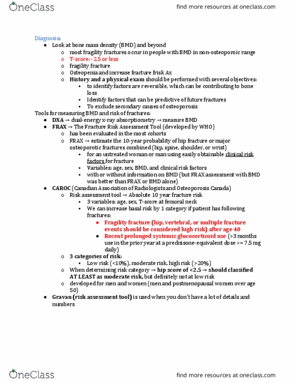 BIOL 3051 Chapter Notes - Chapter 8.5: Pathologic Fracture, Hip Fracture, Dual-Energy X-Ray Absorptiometry thumbnail