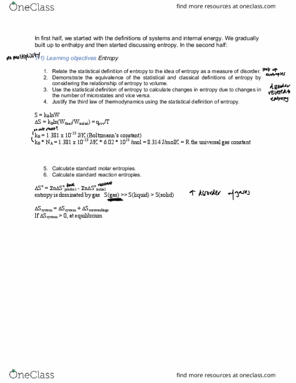 CHEM 14B Lecture Notes - Lecture 27: Gas Constant, Equilibrium Constant, Titration thumbnail