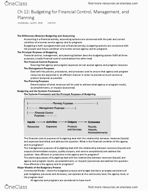 PACS 4260 Chapter 12: T12 Budgeting thumbnail