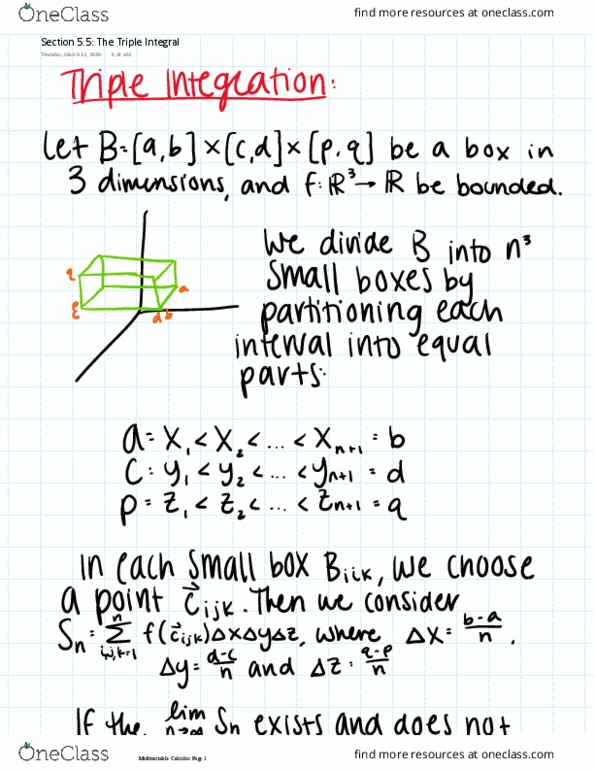 MATH 2451 Lecture Notes - Lecture 10: Multivariable Calculus thumbnail